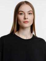 Футболка оверсайз унисекс Base Space, черная — изображение 11