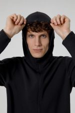 Куртка с капюшоном унисекс Begi, черная — изображение 13