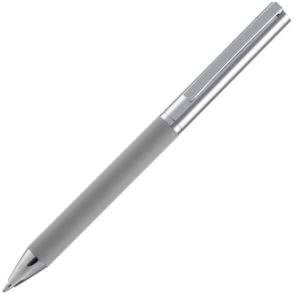 16705.10_2_1000x1000 Ручка шариковая Eyeshot Soft Touch, серая — изображение 1