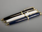 Ручка шариковая Letra Gold, глянцевая, белая — изображение 6