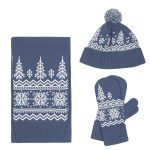 Варежки Elnik, серые с молочно-белым — изображение 3