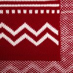 Плед Elnik, красный с молочно-белым — изображение 3