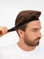 Повязка-резинка на голову Headway, черная — изображение 6