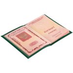Обложка для паспорта Shall, зеленая — изображение 3