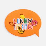 Наклейка тканевая Lunga Bubble, M, оранжевый неон — изображение 4