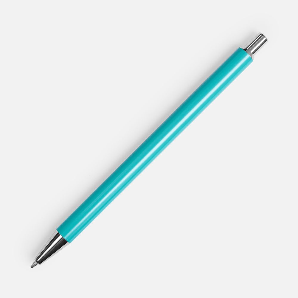 18318.49_8_1000x1000 Ручка шариковая Slim Beam, бирюзовая — изображение 1