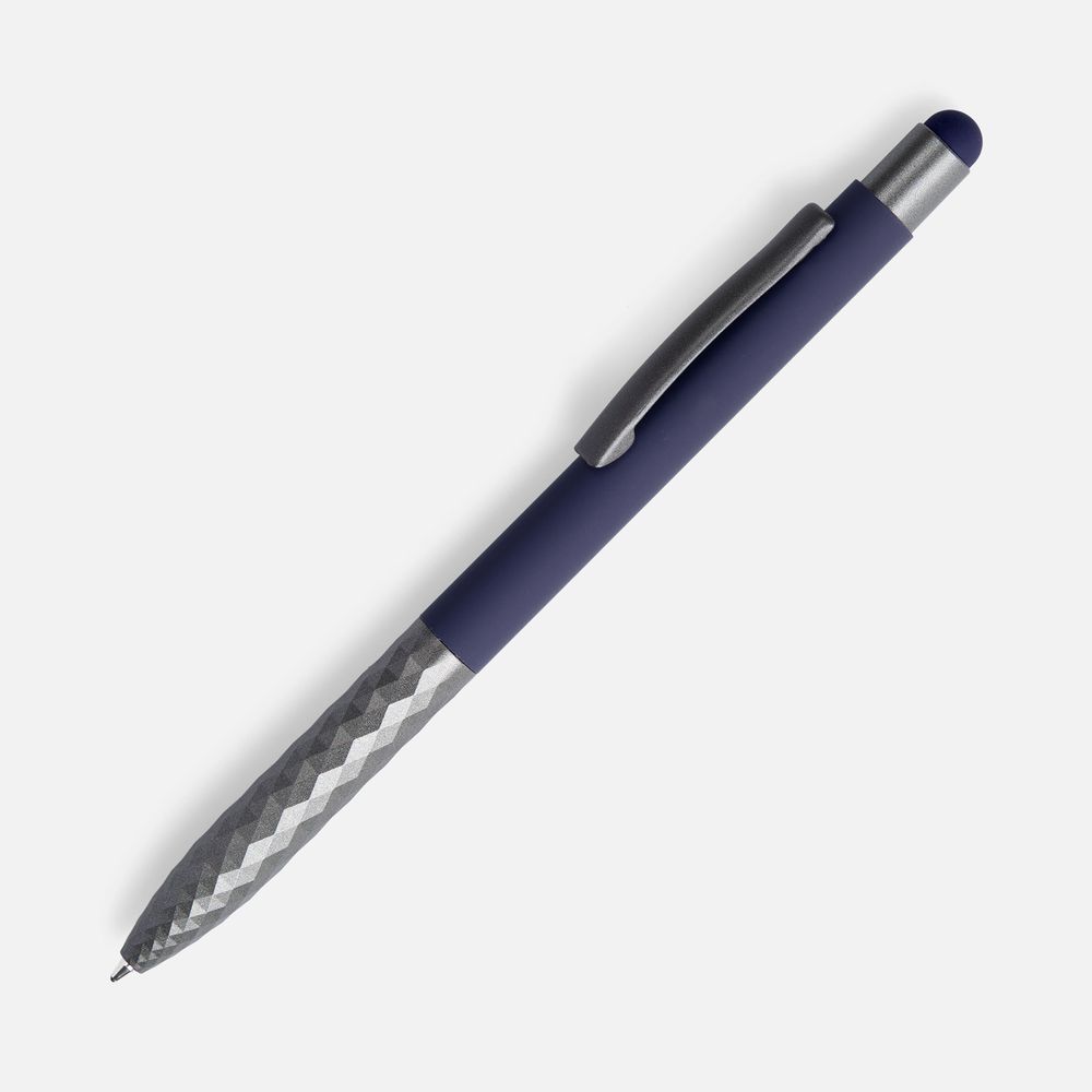 18322.40_18_1000x1000 Ручка шариковая Digit Soft Touch со стилусом, синяя — изображение 1