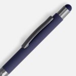 Ручка шариковая Digit Soft Touch со стилусом, синяя — изображение 3