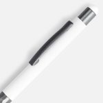 Ручка шариковая Digit Soft Touch со стилусом, белая — изображение 3