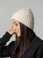 Шапка Uni, молочно-белая — изображение 5
