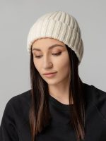 Шапка Uni, молочно-белая — изображение 4