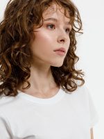 Футболка женская T-bolka Lady, белая (белоснежная) — изображение 9
