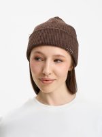 Шапка Ribelle, коричневый меланж — изображение 4