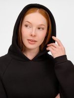 Худи унисекс оверсайз Easy Street, черное — изображение 13