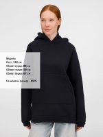 Худи унисекс оверсайз Easy Street, темно-синее — изображение 11