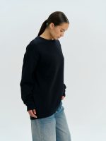 Свитшот оверсайз унисекс Omnifit, черный — изображение 12
