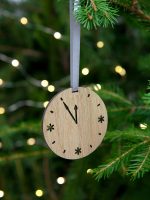 Деревянная подвеска Christmate, часы — изображение 4