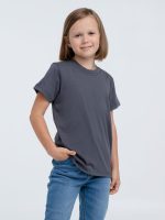 Футболка детская T-Bolka Kids, темно-серая (графит) — изображение 4