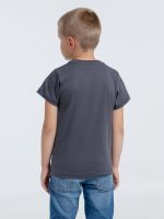 Футболка детская T-Bolka Kids, темно-серая (графит) — изображение 7