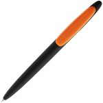 Ручка шариковая Prodir DS5 TRR-P Soft Touch, черная с оранжевым — изображение 4
