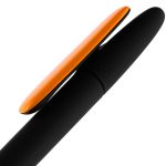 Ручка шариковая Prodir DS5 TRR-P Soft Touch, черная с оранжевым — изображение 5