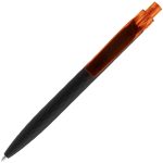 Ручка шариковая Prodir QS01 PRT-T Soft Touch, черная с оранжевым — изображение 4