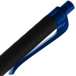 Ручка шариковая Prodir QS01 PRT-T Soft Touch, черная с синим — изображение 6
