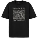 Футболка оверсайз Deadline, черная — изображение 3