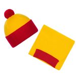 Шарф Snappy, желтый с красным — изображение 4