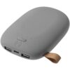 Аккумулятор с беспроводной зарядкой Pebble Wireless 9000 мАч, серый с логотипом СПб - фото № 1