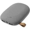 Аккумулятор с беспроводной зарядкой Pebble Wireless 9000 мАч, серый с логотипом СПб - фото № 1