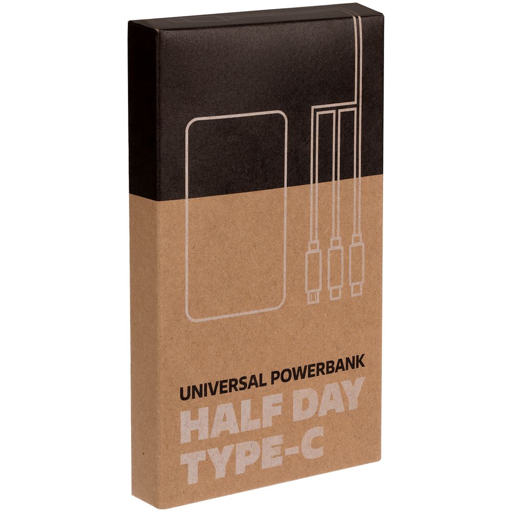 Аккумулятор Uniscend Half Day Type-C 5000 мАч, синий с логотипом СПб - фото № 6