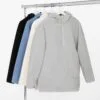 Анорак унисекс Oblako, светло-серый с логотипом СПб - фото № 3