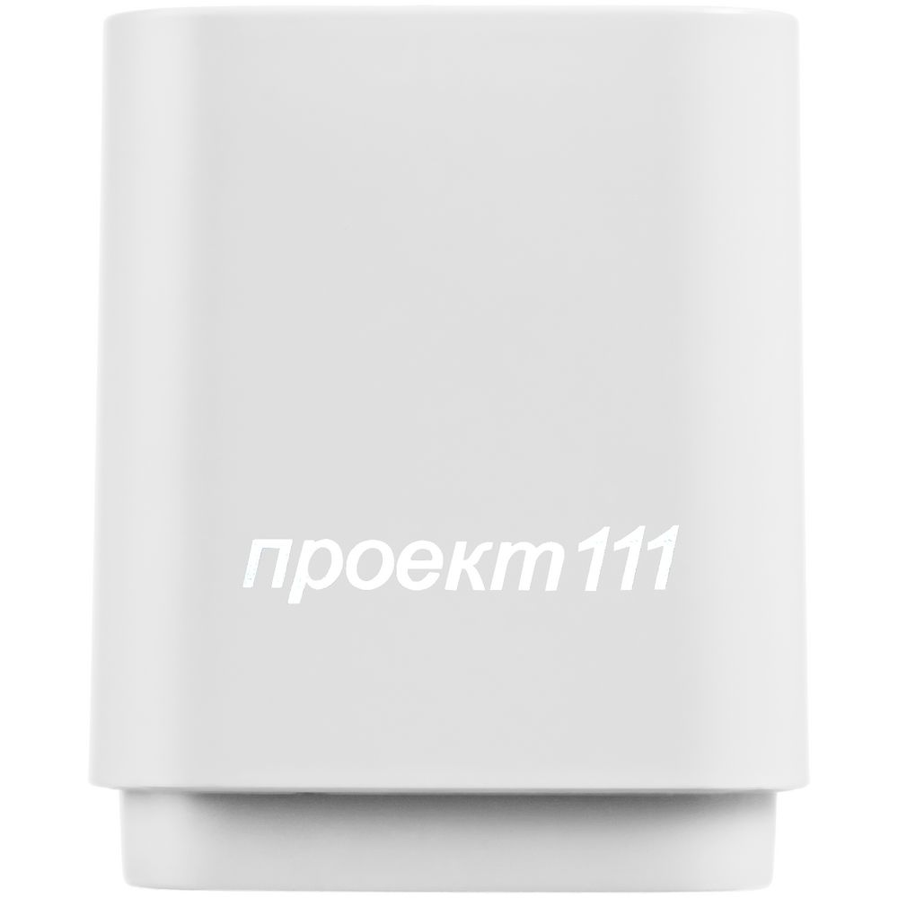 Беспроводная колонка с подсветкой гравировки Glim, белая с логотипом СПб - фото № 4