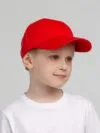 Бейсболка детская Capture Kids, красная с логотипом СПб - фото № 4