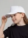 Бейсболка детская Standard Kids, белая с логотипом СПб - фото № 4