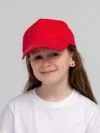 Бейсболка детская Standard Kids, красная с логотипом СПб - фото № 6