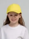 Бейсболка детская Standard Kids, желтая с логотипом СПб - фото № 4