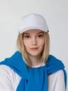 Бейсболка Promo, белая с логотипом СПб - фото № 4