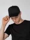 Бейсболка Promo, черная с логотипом СПб - фото № 5