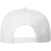 Бейсболка Snapback с прямым козырьком, белая с логотипом СПб - фото № 3