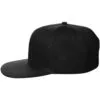 Бейсболка Snapback с прямым козырьком, черная с логотипом СПб - фото № 2