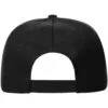 Бейсболка Snapback с прямым козырьком, черная с логотипом СПб - фото № 3