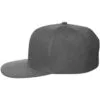 Бейсболка Snapback с прямым козырьком, серая с логотипом СПб - фото № 2