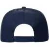 Бейсболка Snapback с прямым козырьком, темно-синяя с логотипом СПб - фото № 3