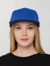 Бейсболка Snapback с прямым козырьком, ярко-синяя с логотипом СПб - фото № 4