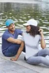 Бейсболка Sunny, ярко-бирюзовая с логотипом СПб - фото № 4