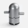 Bluetooth-колонка с беспроводной зарядкой Droid, серая с логотипом СПб - фото № 4