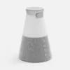 Bluetooth-колонка с беспроводной зарядкой и подсветкой Cone Sonance, серая с логотипом СПб - фото № 5