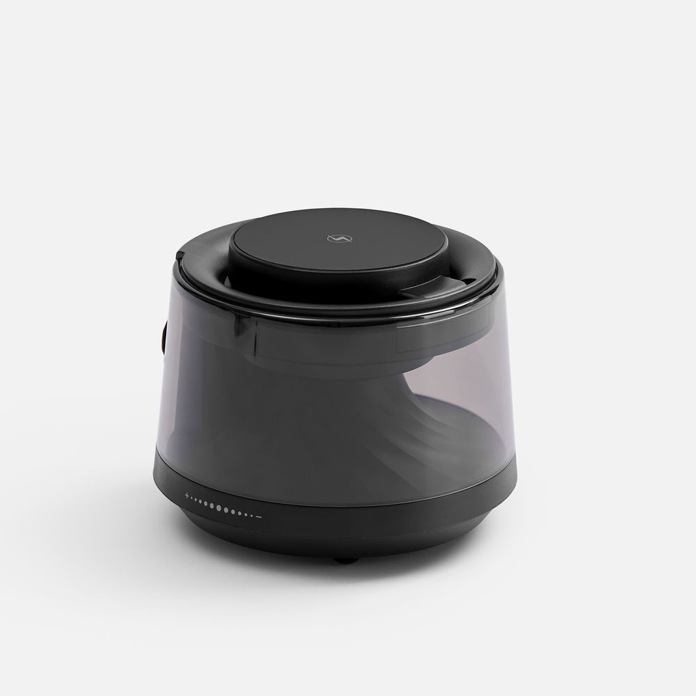 Bluetooth-колонка с подсветкой и беспроводной зарядкой Quantium, черная с логотипом СПб - фото № 3